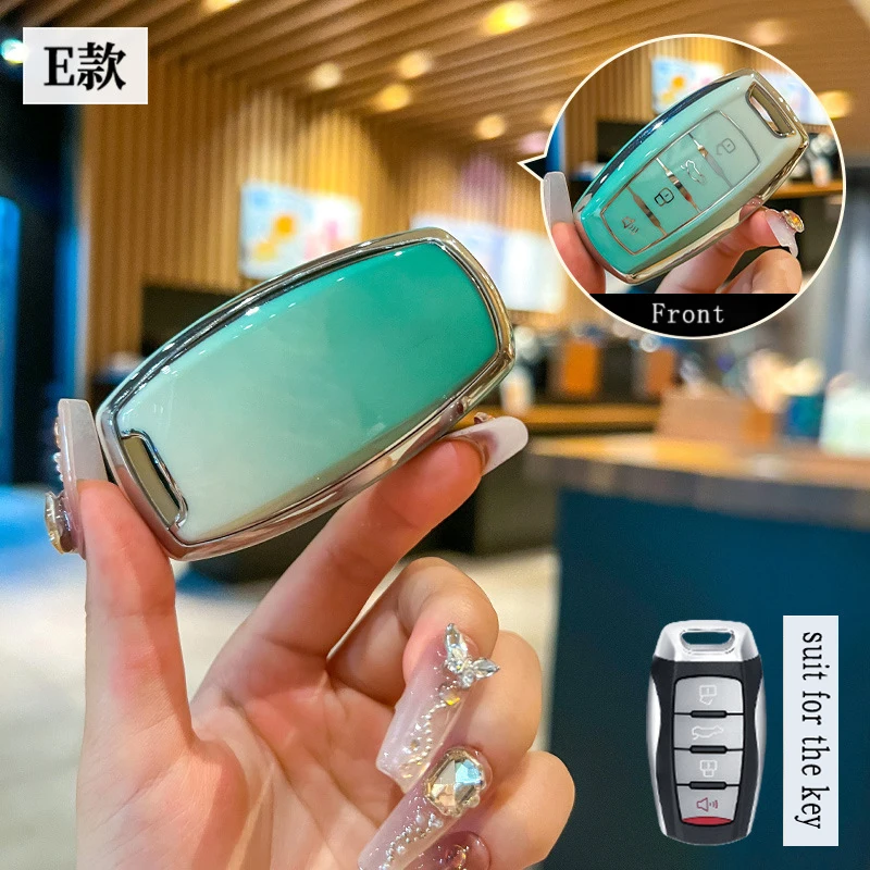 TPU For Great Wall Haval Jolion H6 H7 H4 H9 F5 F7 F7X F7H H2S GMW Dargo 4 Button Smart Remote Car Key Case Cover Fob Accessories