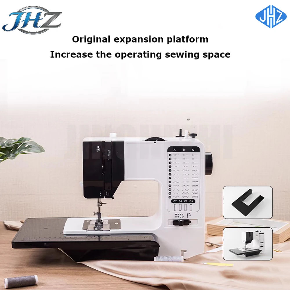 JHZ for738A Small Mini Electric Household Sewing Machine, Upgraded Multifunctional Sewing Machine with Overlock