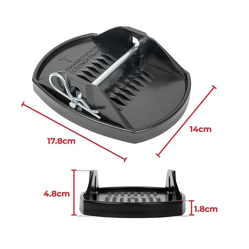 A60F-4Pcs Caravan Jack Pads Leveller Wheel Foot Leg Support Jacking Lift Pads Support Stand For Motorhome Trailers Camper RV