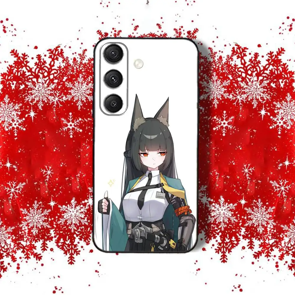 M-Miyabi CUTE H-HoshimiS لهاتف سامسونج S22,S24,S25,S23,S20,S30,S21,Ultra,4G,Plus,5G,Fe,Lite حافظة هاتف مطبوعة بالكامل باللون الأسود