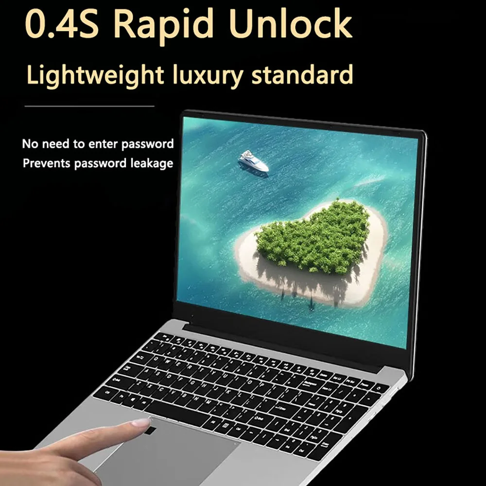 15.6 Inch Intel N95 NVIDIA GTX 1060 4GB 3.4 GHz 32GB DDR4 2TB SSD Windows 11 Fingerprint Unlock Backlit Keypad Slim Notebook