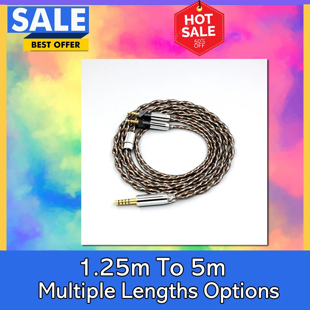 

TypeX 25AWG Litz Shielding 7n OCC Earphone Cable For Abyss Diana v2 phi TC X1226lite 1:1 headphone pin LN008884