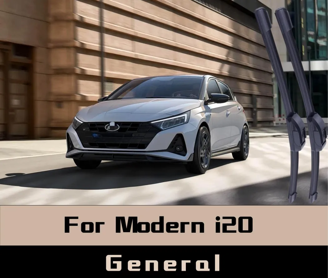 

2Pcs For Modern i20 General Wiper Front Wiper Blades Windshield Windscreen Window Brushes Boneless front wipers