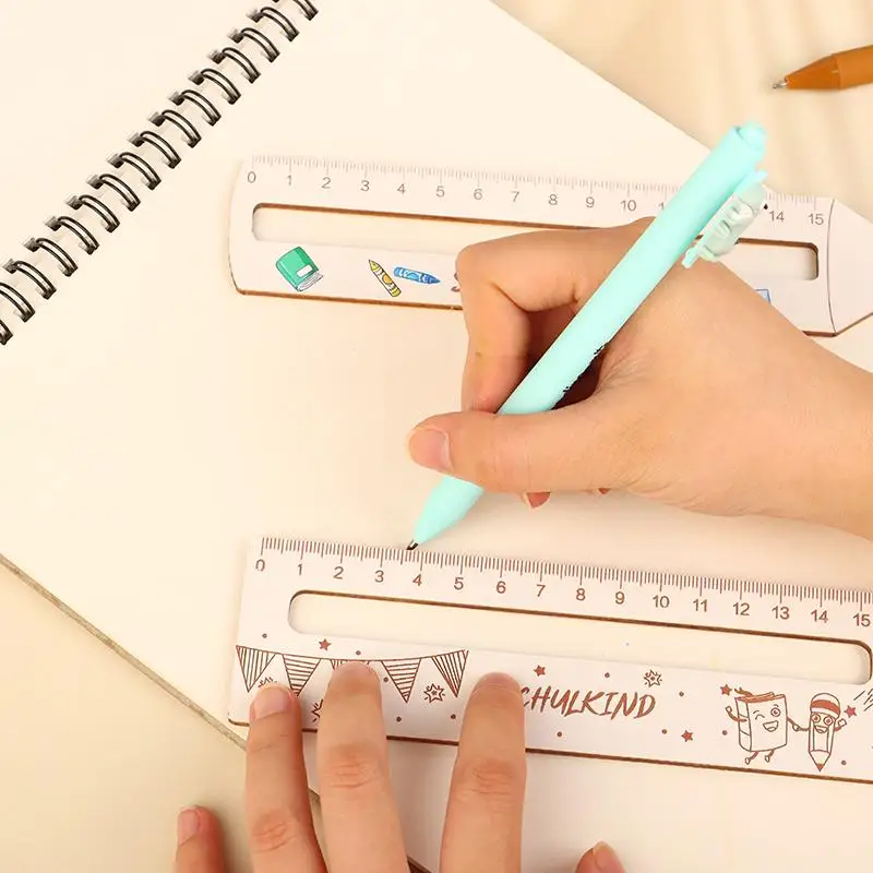 Effective Learning Tool: Kid's Wooden Ruler for School Starting; Unique Appreciation Gift for Children's New School Year.