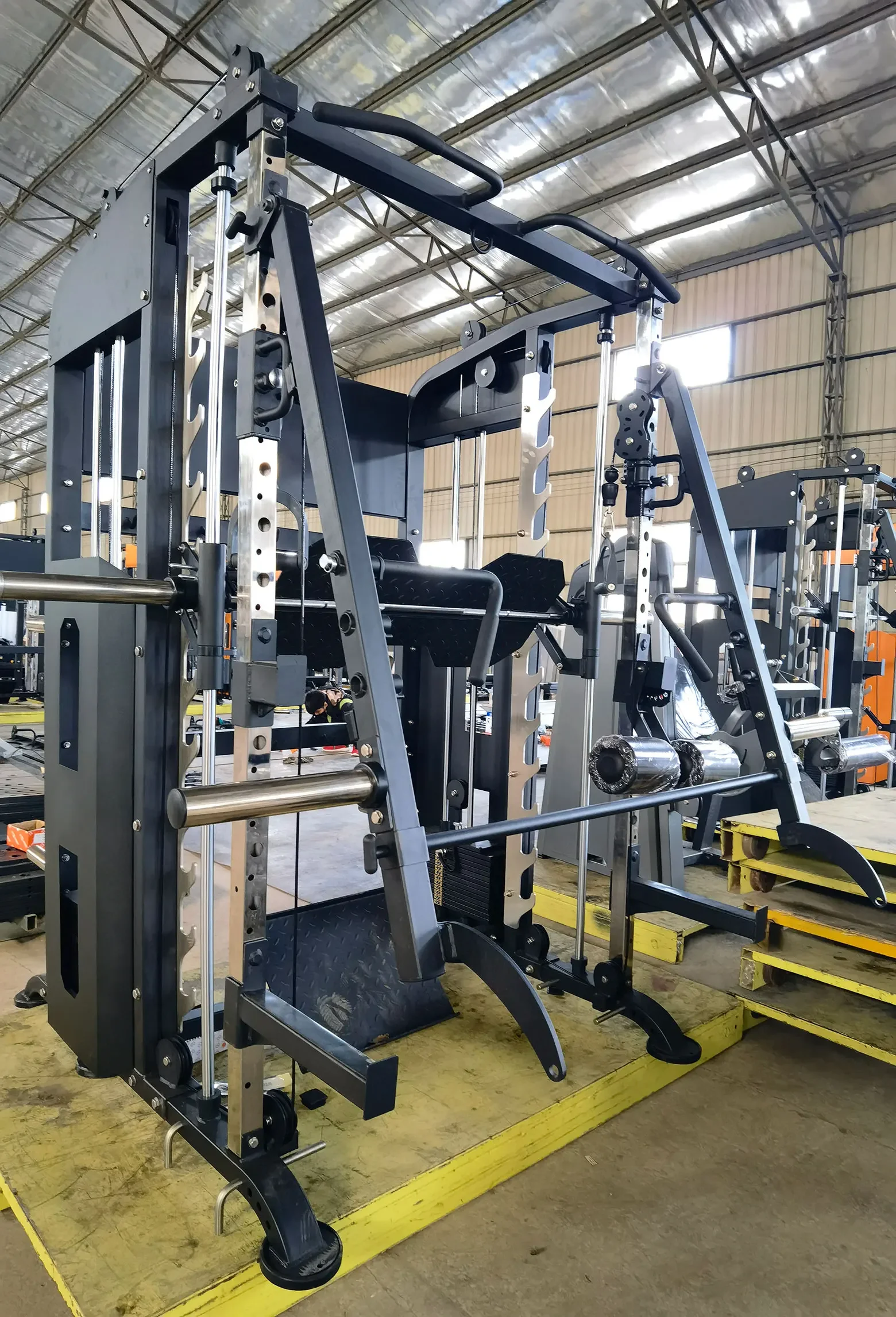 2026 Multifunctional Smith Machine Home Gym Full Body Strength Training Workout Equipment