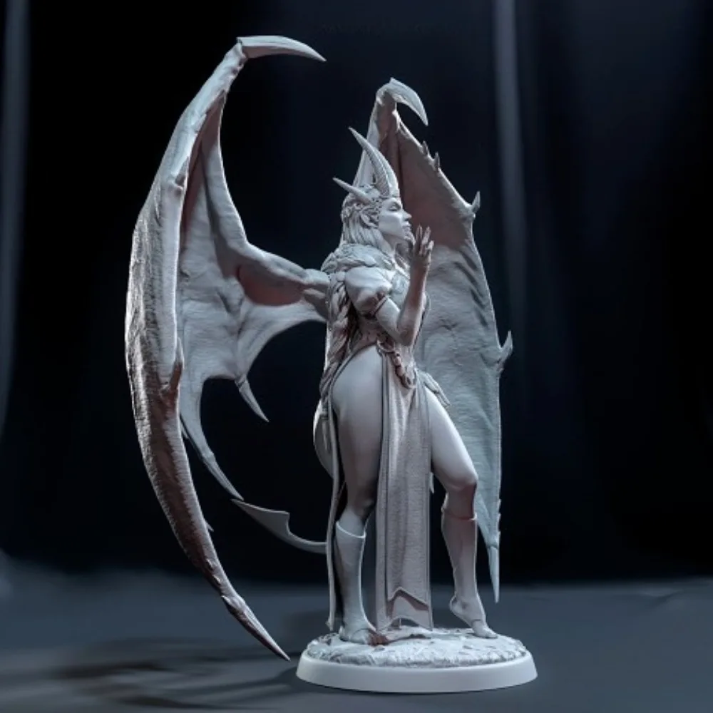 9/12/15/18cm Devil Patriarch Resin White Model of Statue Ornaments 3D Printed DIY Coloring Self-assembly Models Figurines Crafts view 5
