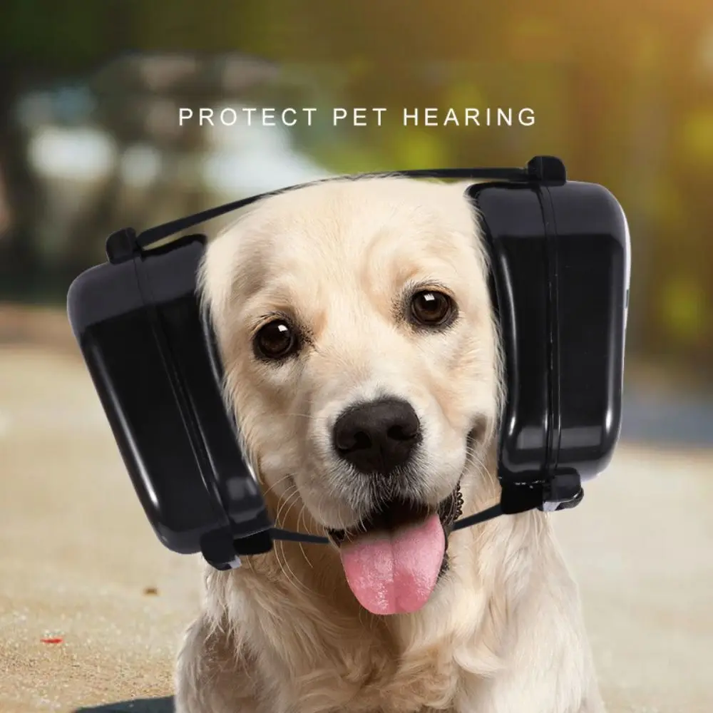 Practical Head-worn Pet Earmuffs Hearing Protection Anti-noise Pet Ear Protection Adjustable Easy To Wear Dog Ear Cover Tourism