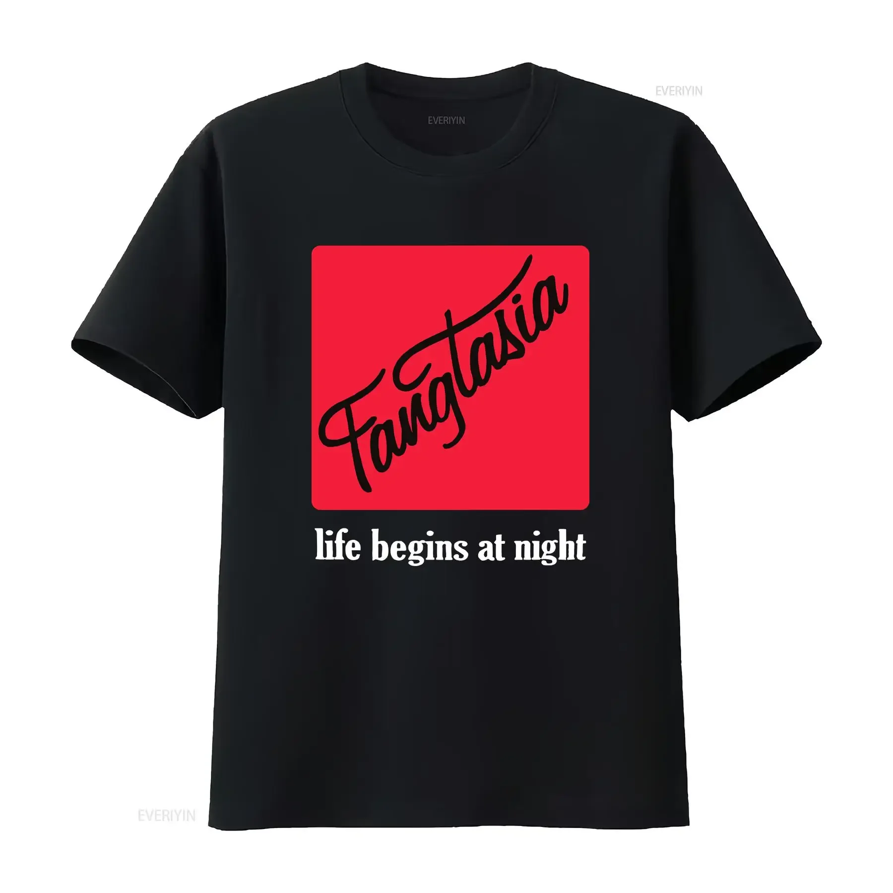 Vtg Y2K HBO Womens True Blood Fangtasia Life Begins At Night T Shirt Black Small vintage Washed Comfortable Versatile