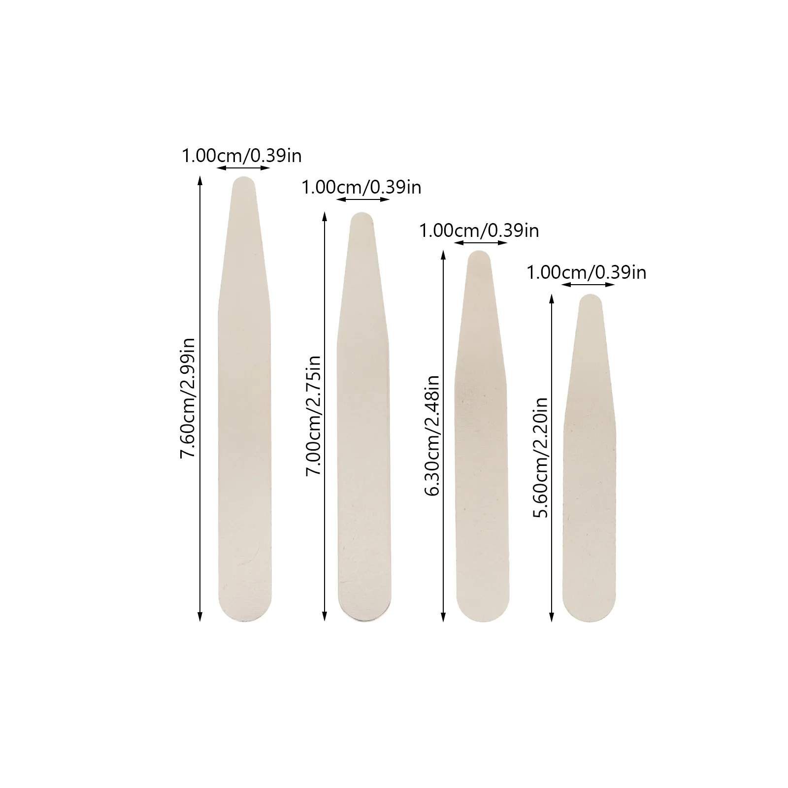 40 Uds. Soportes para cuello, insertos para camisa para hombre, efecto de fijación instantánea, diseño atractivo, múltiples opciones disponibles, soportes para cuello de camisa