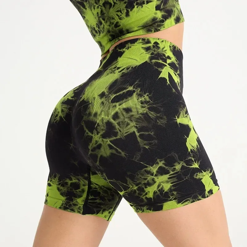 شورت يوجا عالي الخصر للنساء - شورت رياضي ضيق سريع الجفاف مع ضغط الورك الخوخي، ملابس اليوغا واللياقة البدنية #3