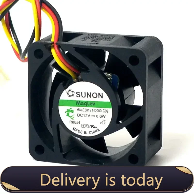 

Sunon Maglev Fan HA40201V4-D000-C99 DC12V 0.6w 4020 40 40*40*20MM F Server inverter power supply axial cooling fans 3pin