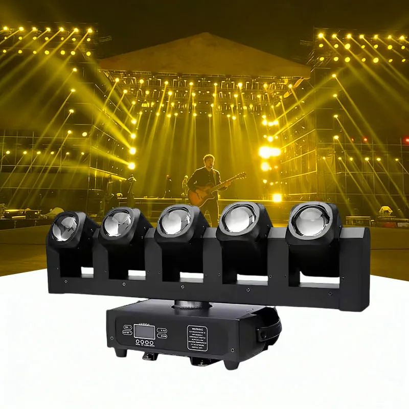 

AOPU 5*40W 4in1 LEDs+6*20W White COB Beam Led Moving Head Lights Moving Head Stage Light for KTV Music Show Concert