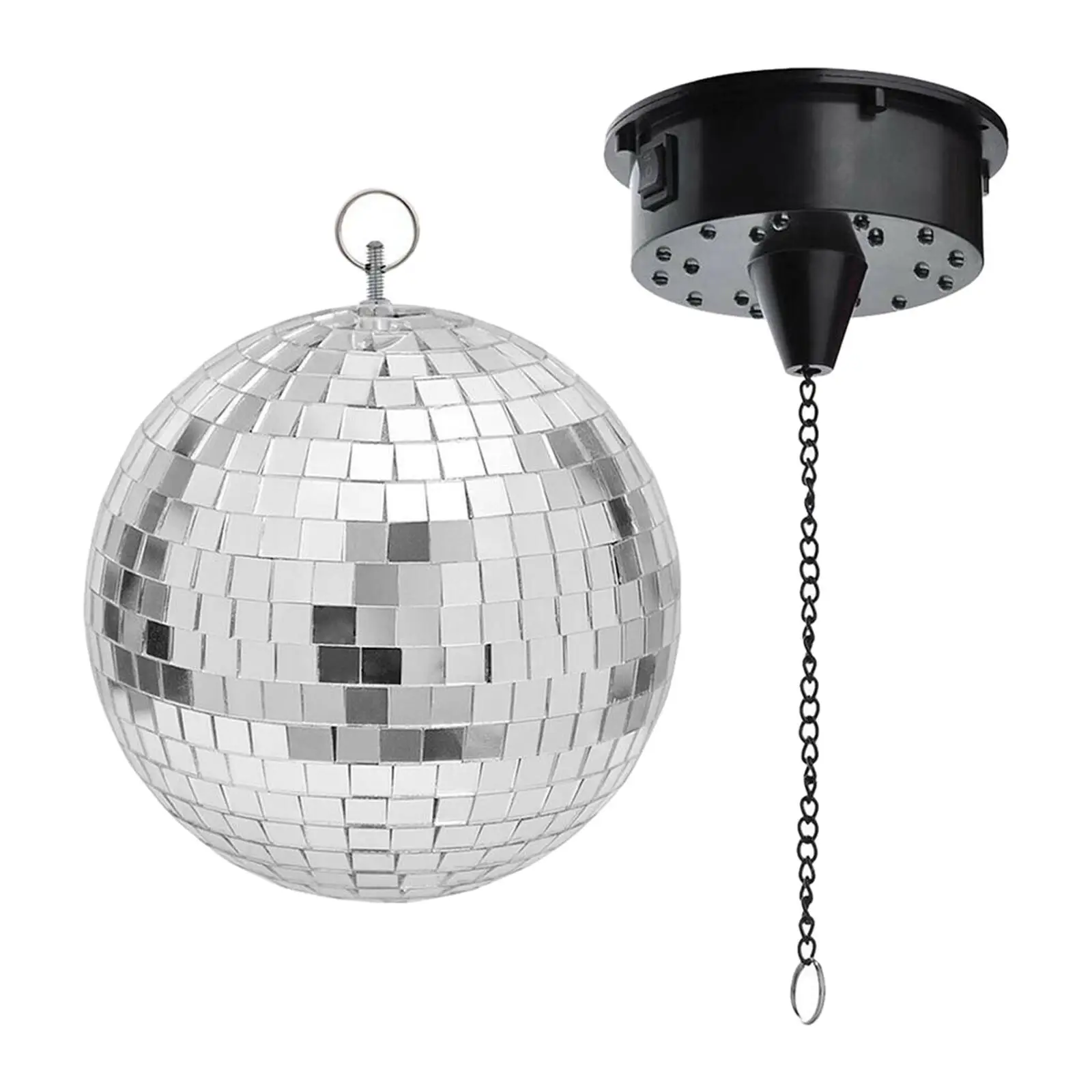 Ceiling Mounted Mirror Ball Motor with 5W LED Rotating Light for DJ Bands Nightclub Banquet Decoration
