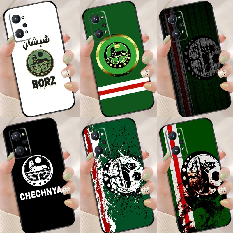 Chechnya Chechen Flag Case For OnePlus 11 10T Nord 2 3 Lite Realme 10 Pro Plus GT Neo 5 2T 3T C21Y C30 C33 C35 C55