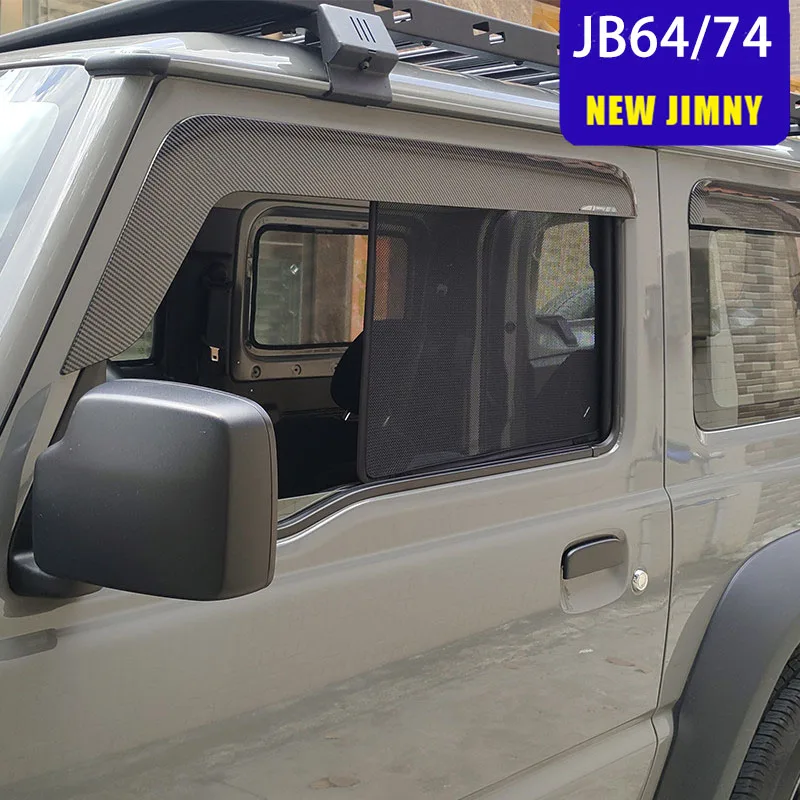 Side Window Sunshades For Suzuki Jimny Screen Mesh Insect Proof Interior Insect Nets Privacy Mesh Curtains JB64 JB74 2019~2021