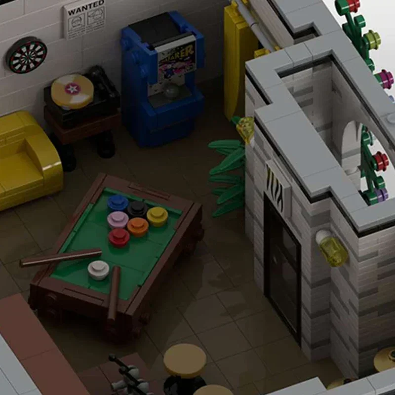 ตัวต่อโมเดิร์นบล็อก ชุดสร้างบ้านสไตล์โมเดิร์น บ้านแสนหวาน ตัวต่อเทคนิคแบบ DIY ของเล่นประกอบเองสำหรับเด็ก ของขวัญวันหยุด