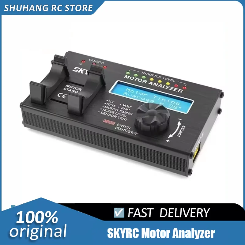 SKYRC Brushless Motor Analyzer LCD Tester RPM KV Voltage Timing Noise 7.4-8.4V Checker Sensor or Sensorless for RC Car Part