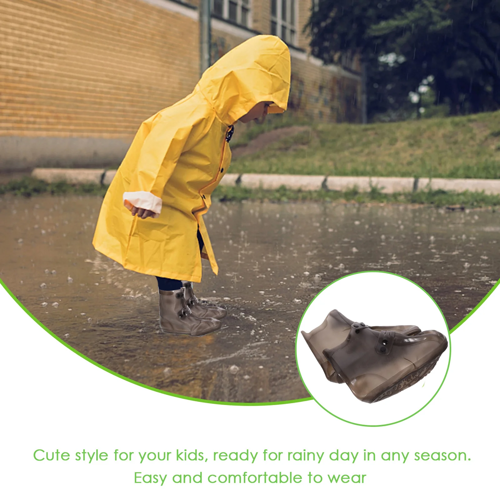 أغطية أحذية المطر المقاومة للماء باللون الأسود مقاس 40-41 قابلة لإعادة الاستخدام وقابلة للغسل وقابلة للطي للسفر في الهواء الطلق والدراجات النارية وصيد الأسماك والحديقة والمزرعة