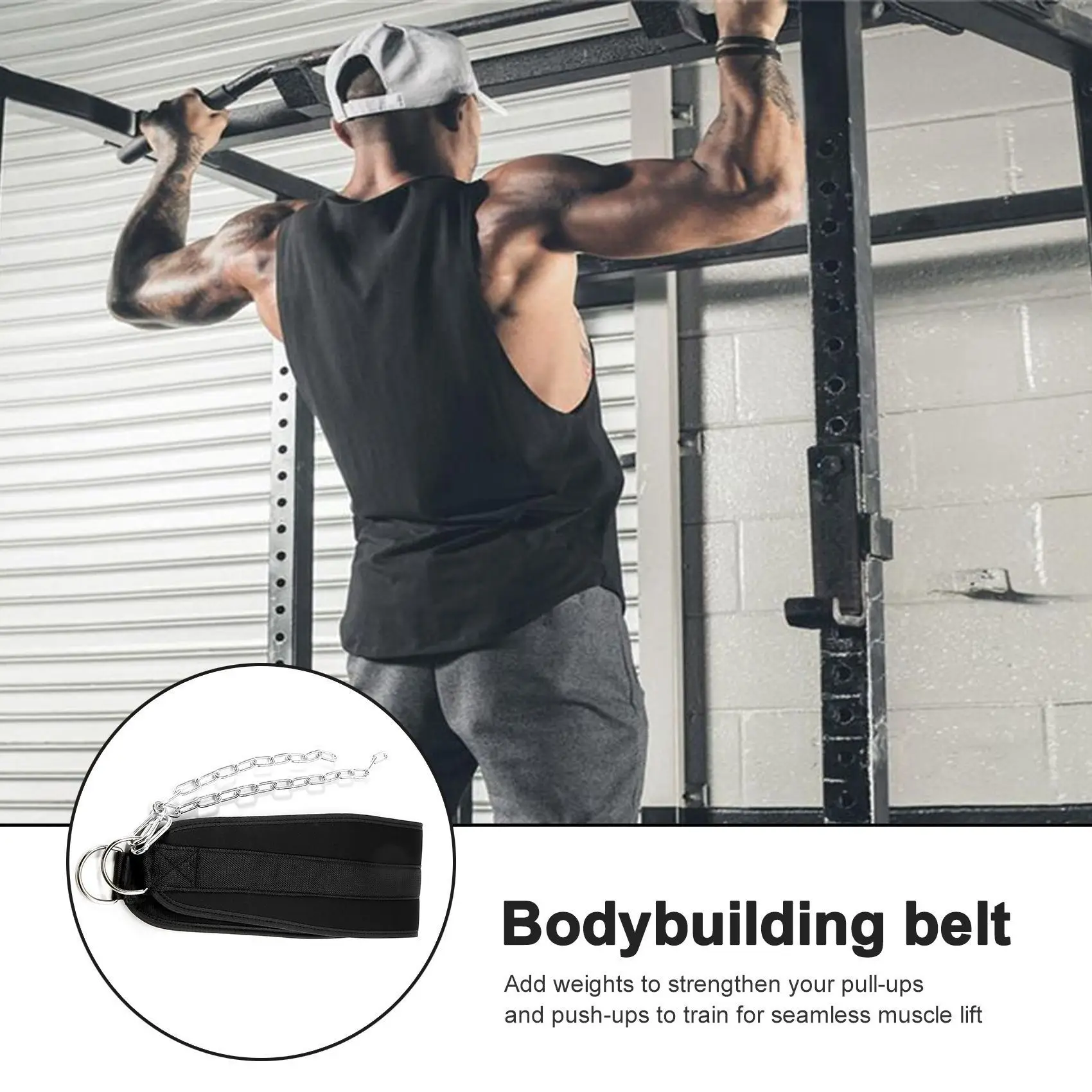 

Fitness Equipments Dip Belt Weight Lifting Gym Body Waist Strength Training Power Building Dipping Chain Pull Up CNIM Hot
