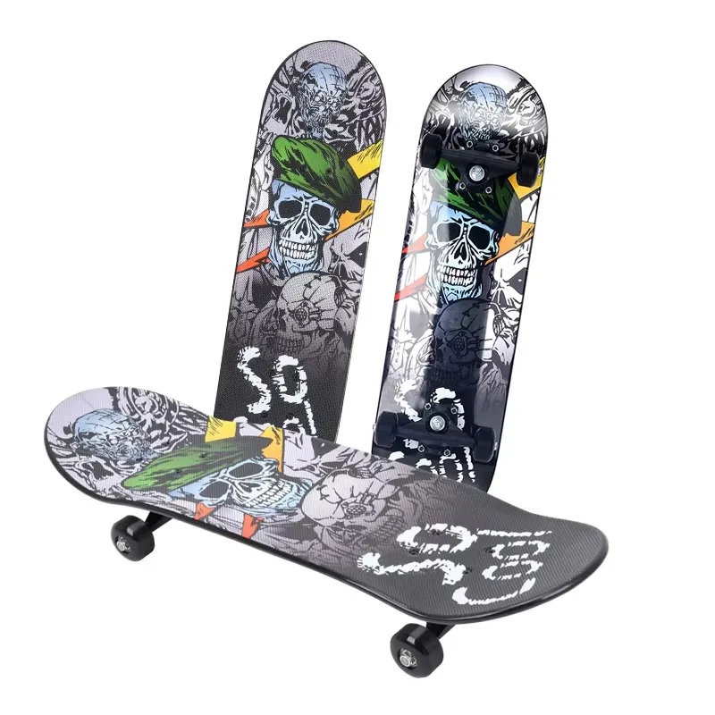 Skateboard 28-inch Four-wheel Skateboard ABEC7 Bearing Color Printing Skateboard, Outdoor Sports Can Be Customized Skateboard