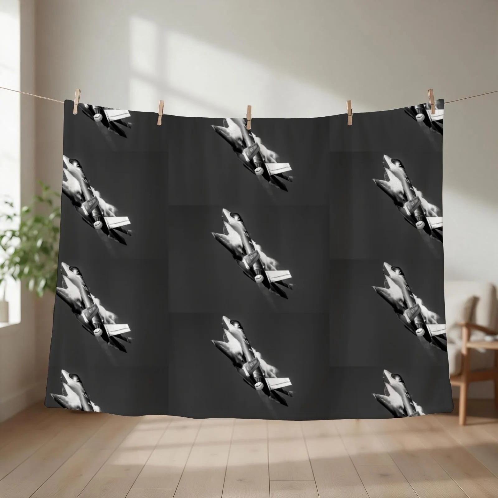 New F-35 Lightning ii on the launch Throw Blanket couch cozy soft plush fuzzy picnic outdoor blanket