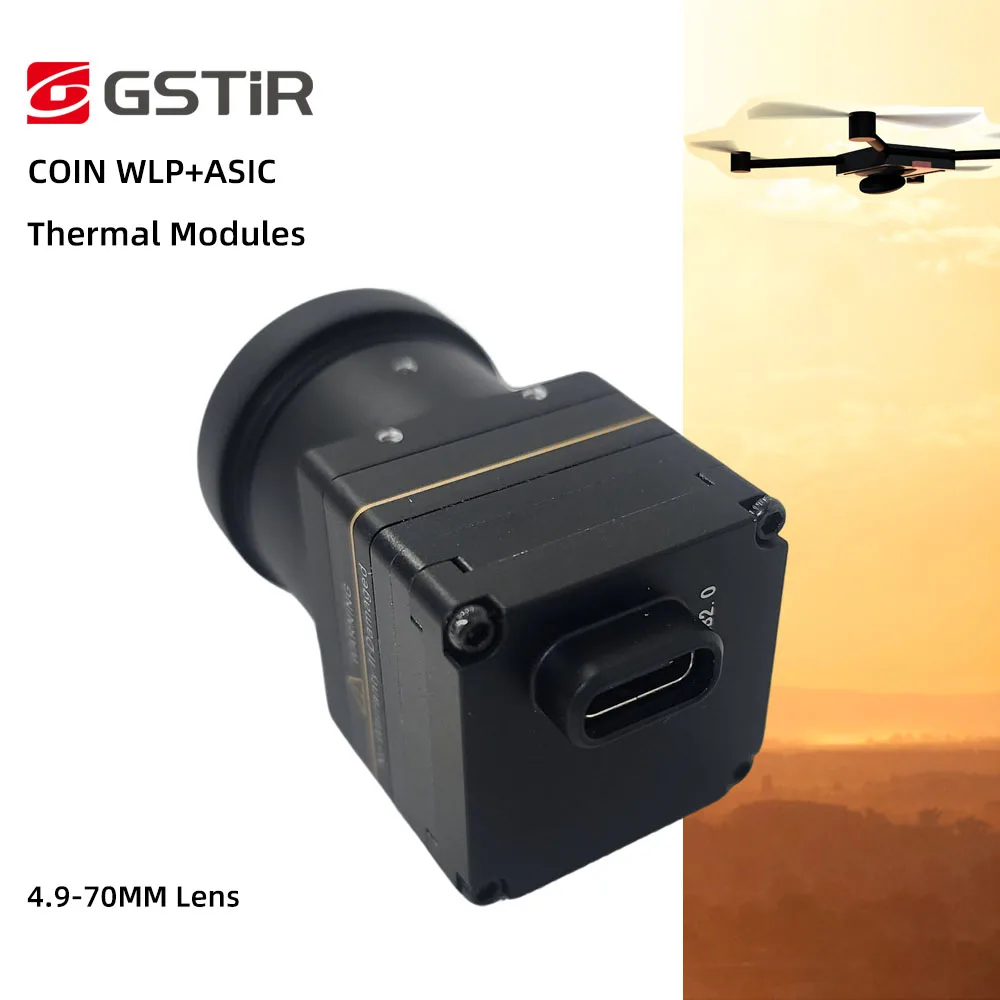 GSTIR Support Software Development 640x512 High Accuracy Aerial Photography Thermal Night Vision Camera for Surveys/Inspections