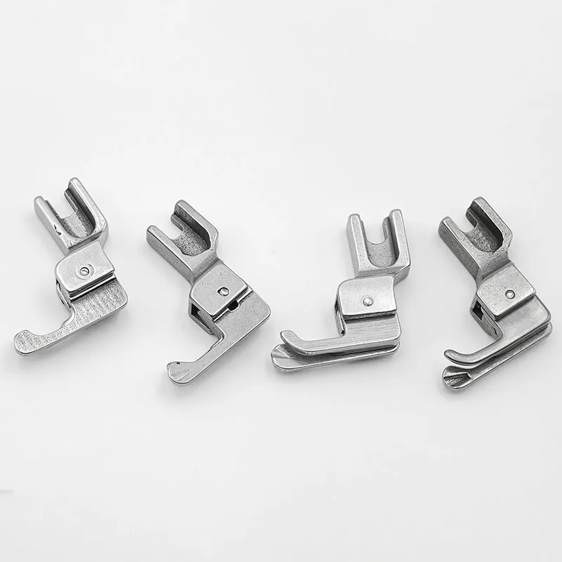 Compensating Feet Narrow Type For Knitt and Thin Materials Zipper Presser Feet Sewing Machine Left/Right Edge Guide Presser Foot