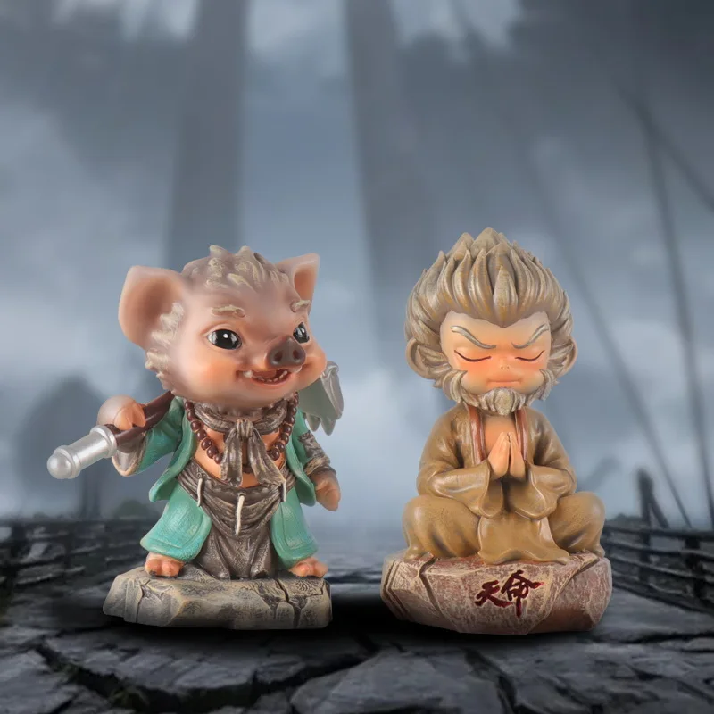 

Authentic Black Myth Wukong Mobile Game Peripheral Blind Box Trendy Game Figurine Exquisite Desktop Decoration