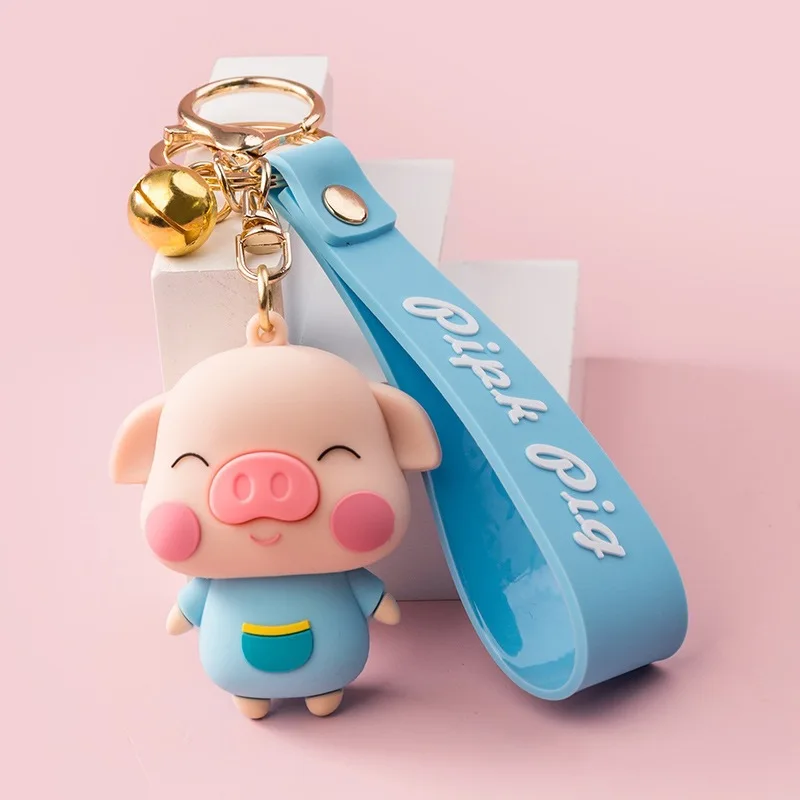 Cute Squeeze Bumpy Nose Pig Toy Keychain, brinquedos de descompressão infantil, pingente chave do carro, presentes de aniversário