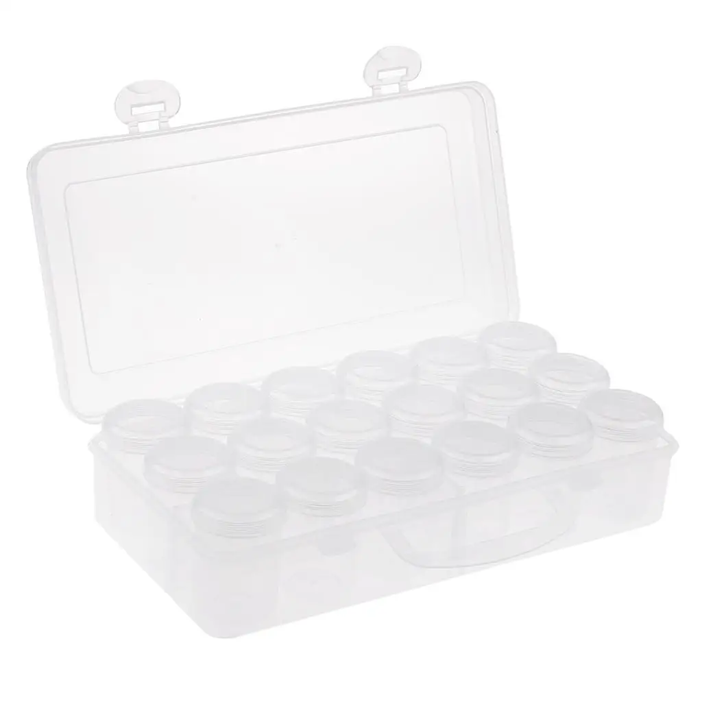 Transparent Organizer Box with Compartments Plastic Storage Containers for Small Accessories Beads Jewelry Packaging