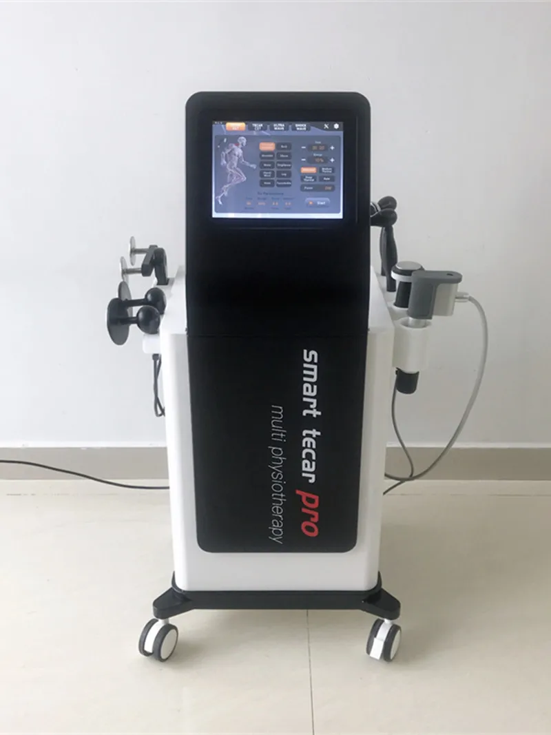 RET/CET Tecar Ultrasound Diathermy Capactive Resistive Energy EMS Electric Muscle Stimulation Shock Wave Physiotherapy Machine