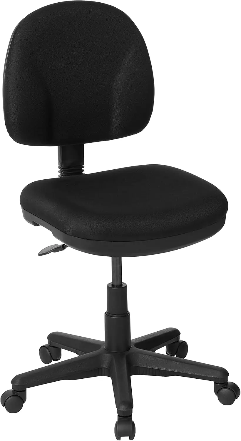 

Pneumatic Sculptured Office Task Chair with Thick Padded Seat and Built-in Lumbar Support