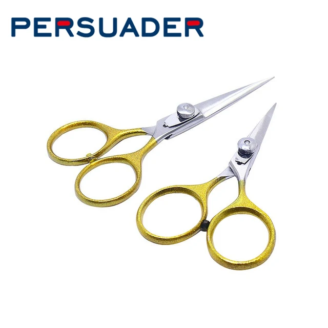 Perswaader ostre i małe przycinanie wiązanie muchowe nożyczki regulowane napięcie 4''or 5''pierwsza klasa złota pętla razor cutter wiązanie muchowe narzędzia