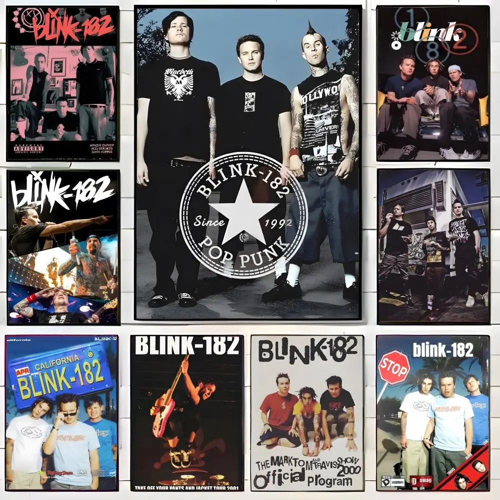 Pôster divertido da banda b-Blink-182, pôster decorativo para parede, decoração de casa, presente sem moldura