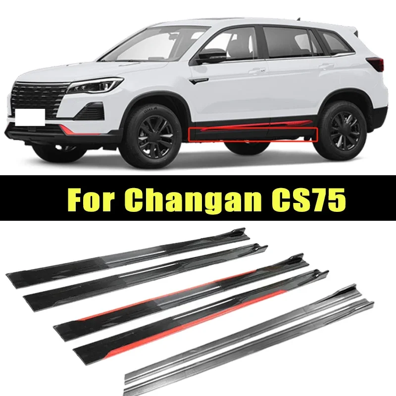 

Universal 2m/2.2m Car Side Skirt Extension SplitterBumper Racing Side Wing Bumper Lip Side Spoiler For Changan CS75