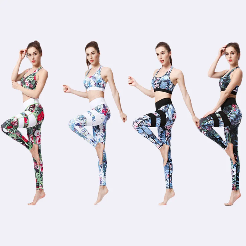 Printed Yoga Pants Women'S Suit Sports Bra Women Quick Drying Fitness Yoga Clothes