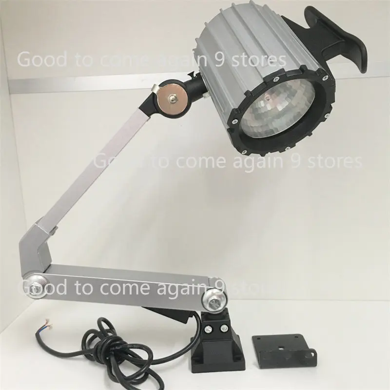 LED Machine Working Light Lens LED Lamp Halogen Panel Switch for EDM Spark Machine Parts 24V 6W 12W 55W Rod Length 200*200mm
