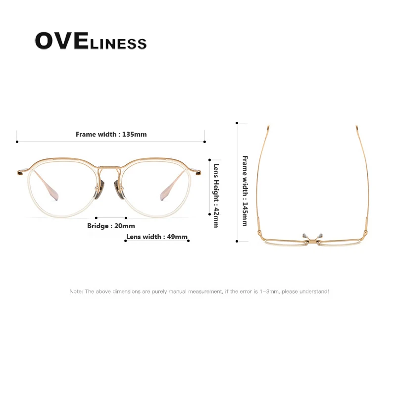 Acetate Titanium Glasses Frame Men 2024 Vintage Square Prescription Eyeglasses frames Women Korean Optical Spectacles Eyewear