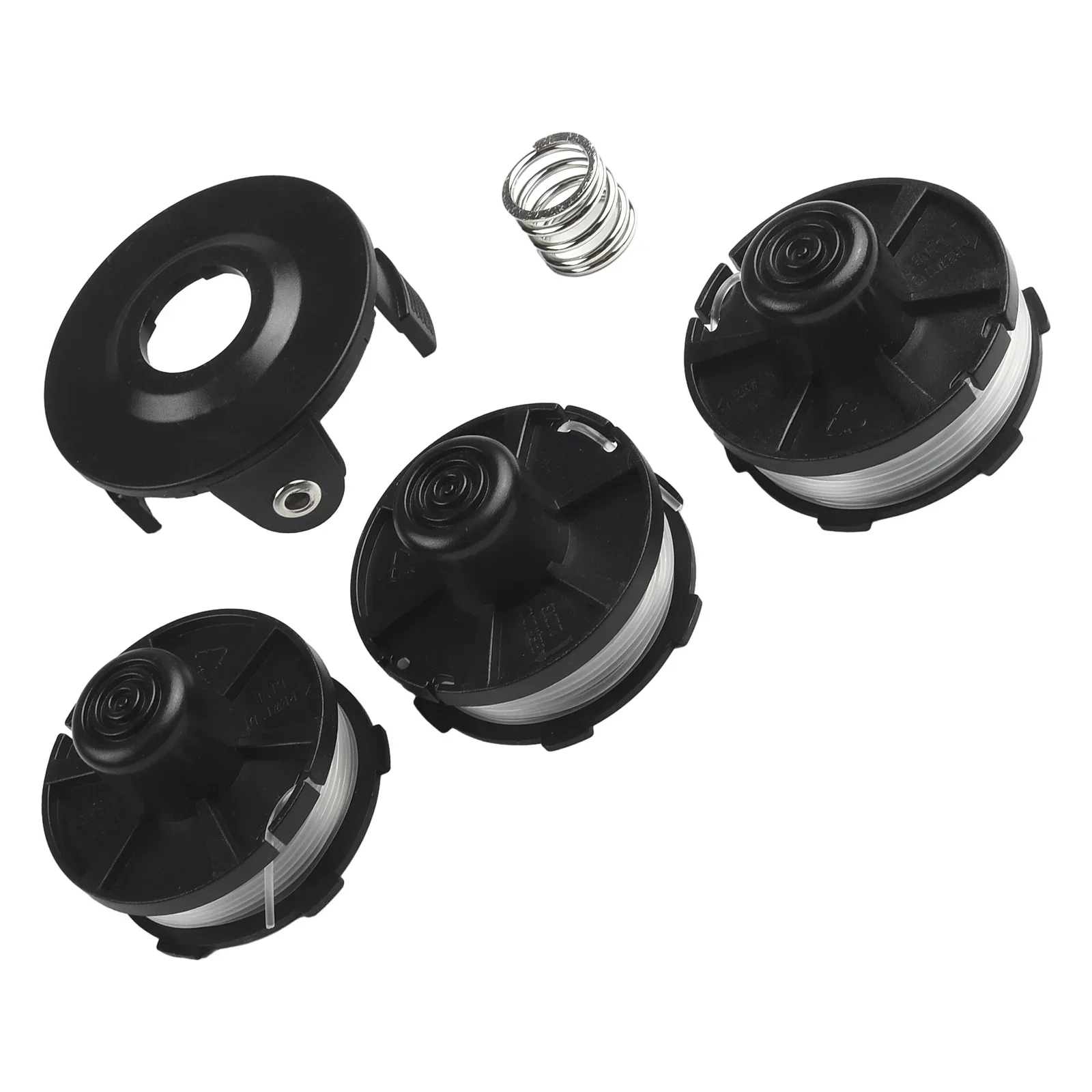 Imagem -03 - Carretel de Unidades Mais Capa Mais Peça de Nylon de Mola para Makita 195858 196146 -9 Tap & go Line Spool Cover Conjunto 1.6 mm Trimmer Dur181z 2023 Novo