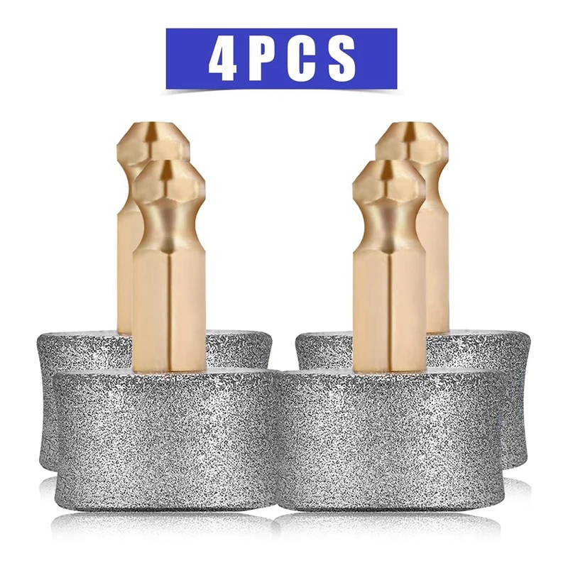 4Pcs Dog Nail Grinder Replacement Heads Compatible For Casfuy, Diamond Tips Drill Bit Pet Nail Spare Wheels Trimmers