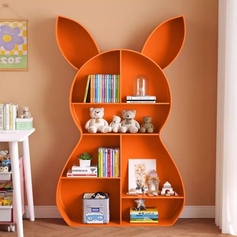 Bookshelf Creative Deer-shaped Bookcase Kindergarten School Floor-standing Picture Book Rack Baby Toy Storage Rack