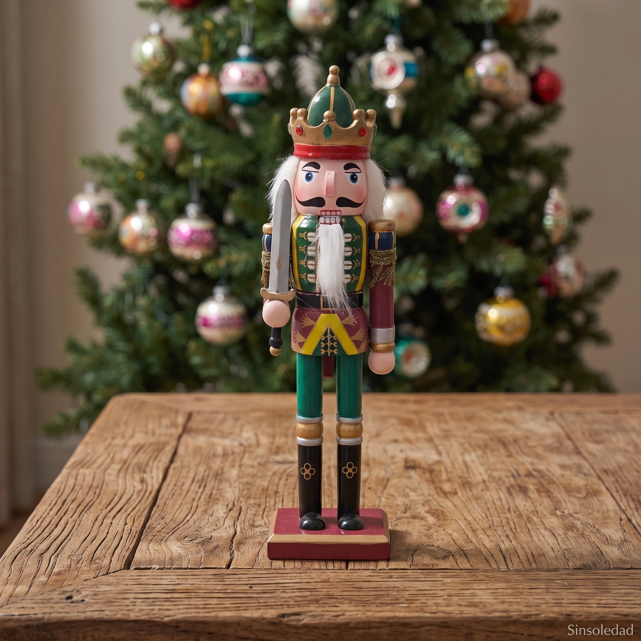 Nutcracker Statue Classic Traditional Christmas Table Fireplace Christmas Home Decoration