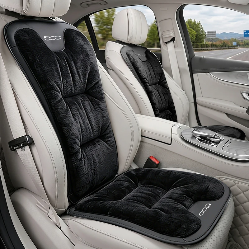 

Car Seat Cushion For Fiat 500 Abarth 500C 500X 500L Flannel Flannel Thickened Universal Car Seat Pad & Seat Protective Cover