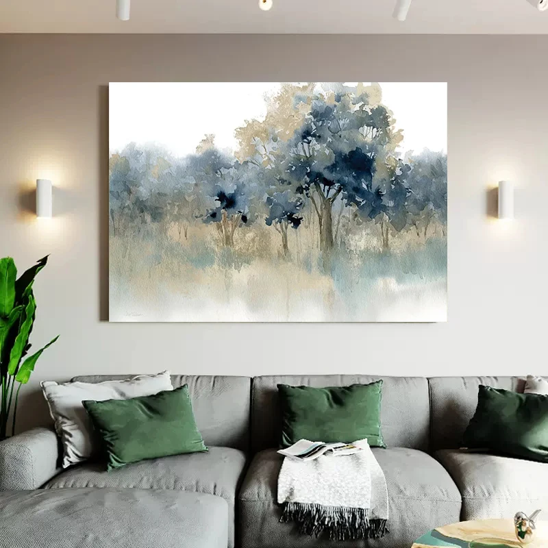 

Abstract Decorative Trees Wall Art, Canvas Print, Watercolor Landscapes, Painting for Wall Decor, Modern Pictures, Room, Home