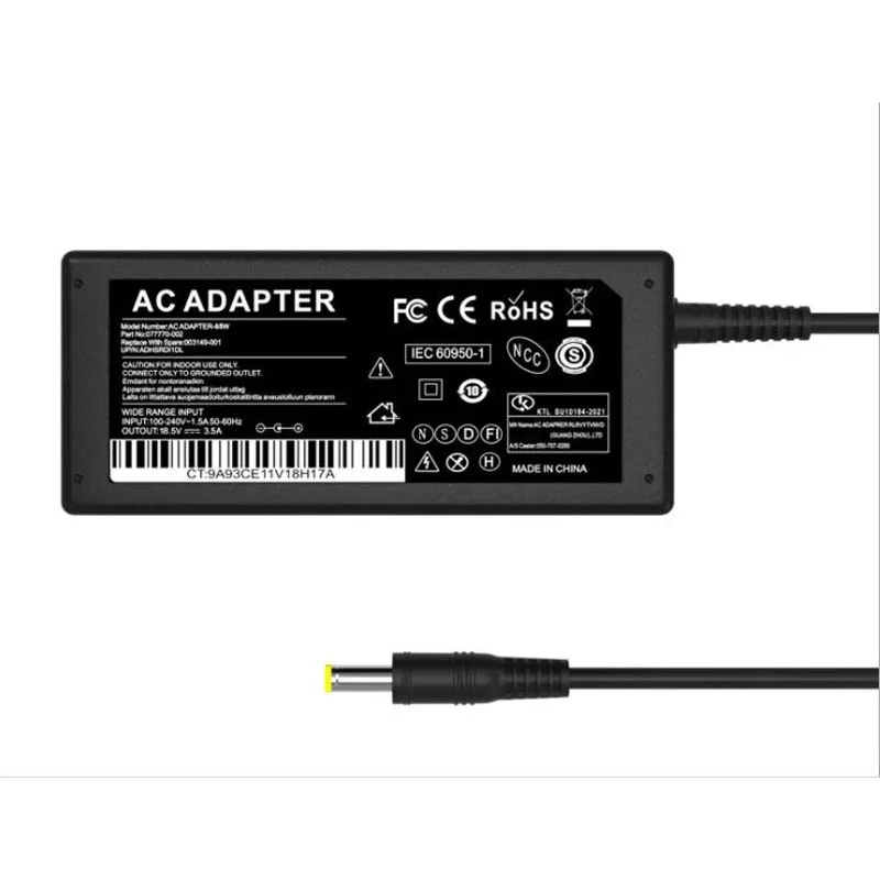 

65W 18.5V 3.5A 4.8*1.7mm Laptop AC Power Adapter Charger For HP 610 Compaq HSTNN-105C NC6000 NC6100 NC6110 NC6120 NC6220 NX6110