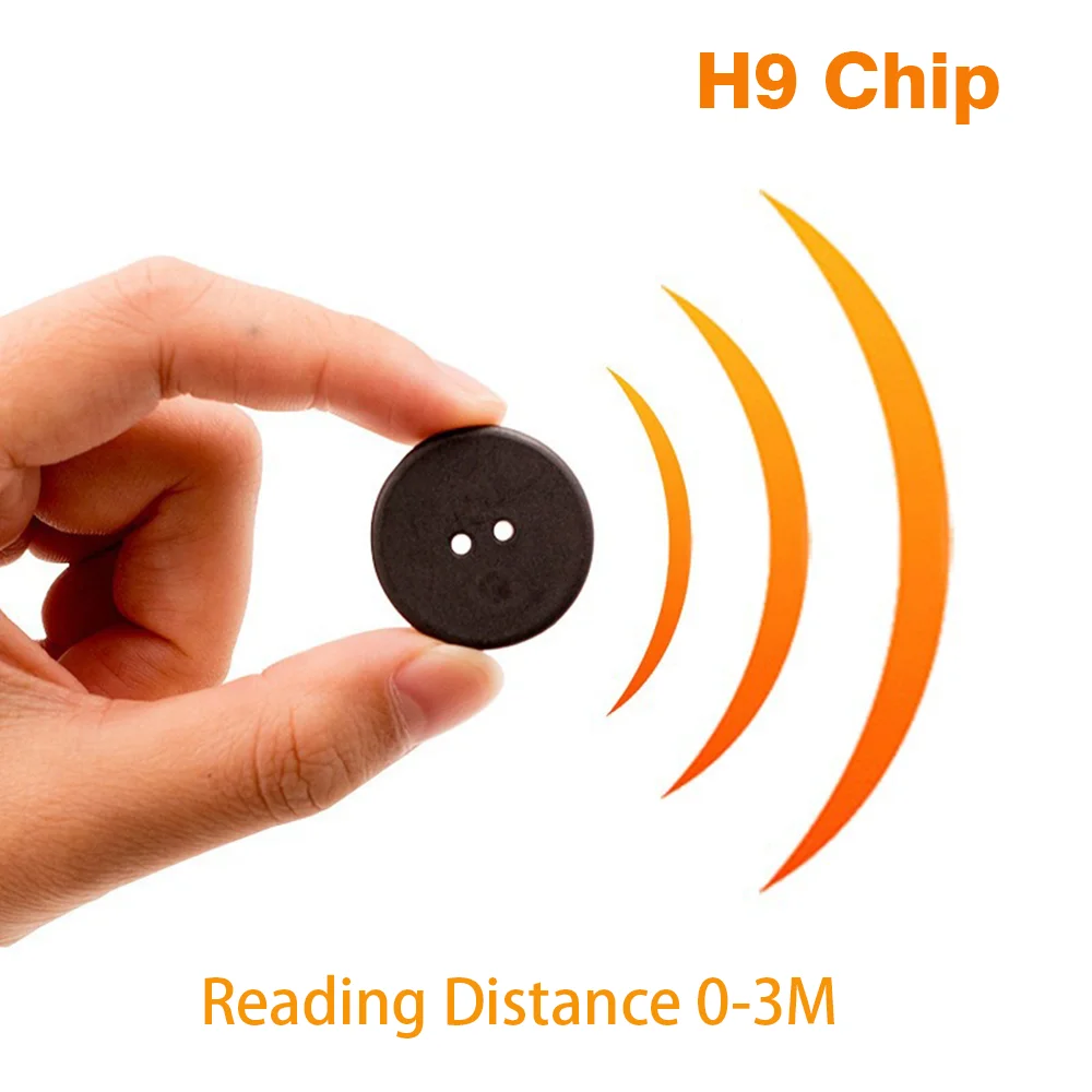 1pc Dimensioni alternative Moneta rotonda Super dura Resistente all'usura Identificazione RFID ad alta frequenza Etichetta butonica elettronica lavabile