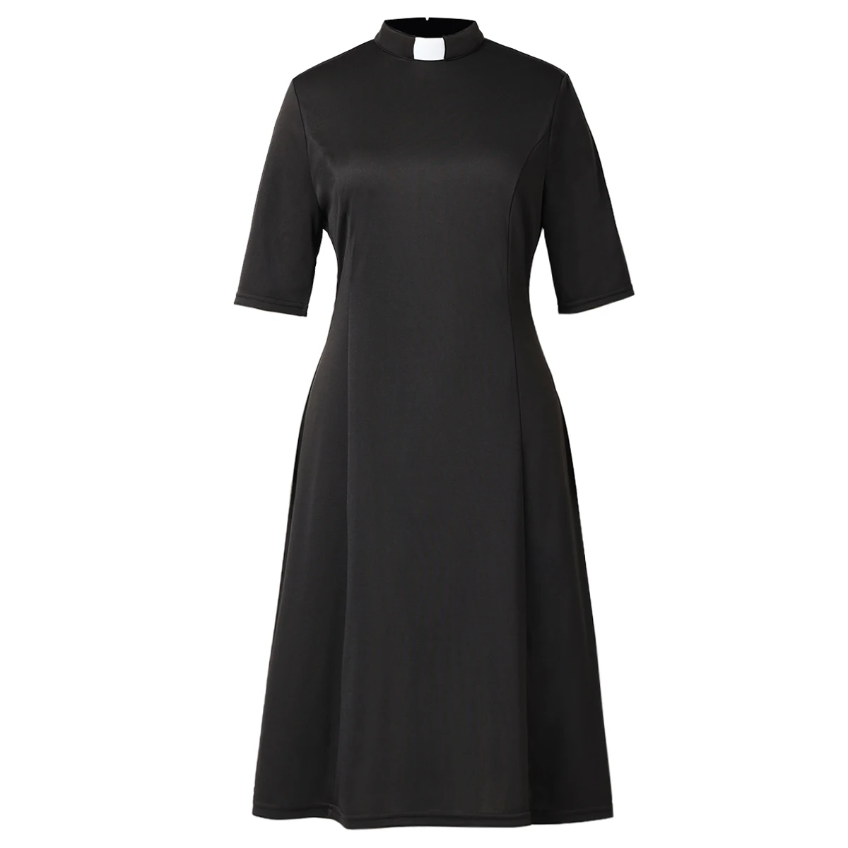 Clergy Dresses for Women Female Catholic Church Choir Pastor Nun Minister Tab Collar Clergydress Cassock Garments