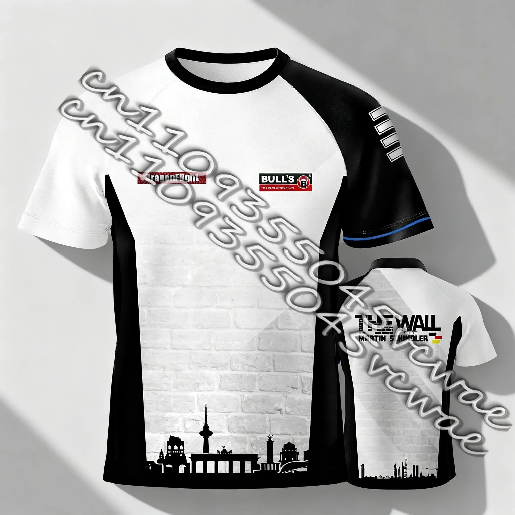 

Футболка для болельщиков соревнований по дартсу в Нью-Джерси 2026, полная серия спортивной одежды, тренировочная, юбилейная, для игроков, мужская, детская