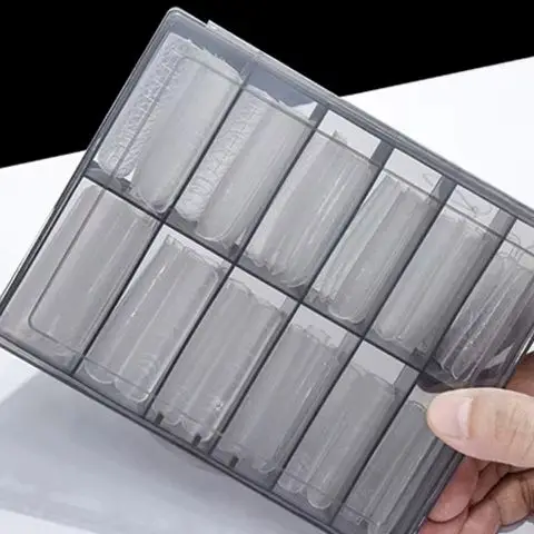 

12 Grids Transparent Empty Nail Foils Storage Box Plastic Jewelry Beads Gems Rhinestones False Nail Art Tips Box Case Organizer