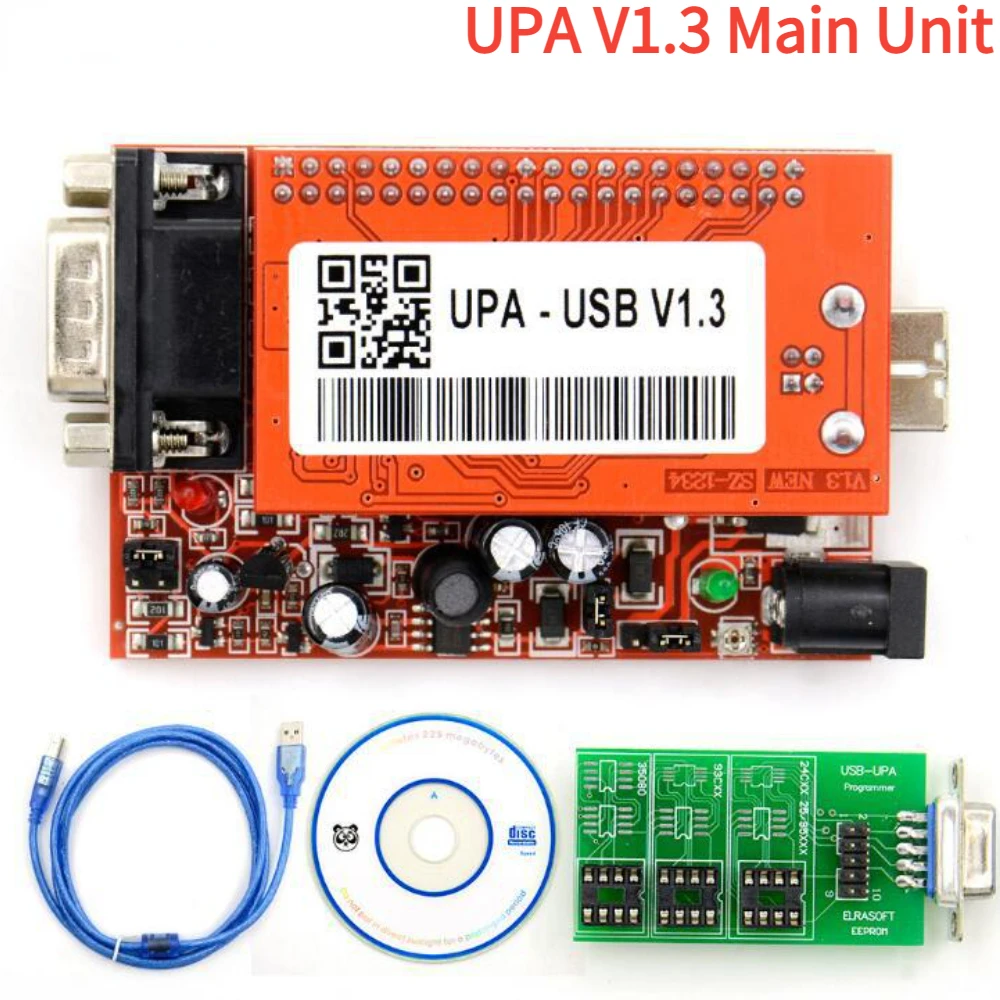 مبرمج UPA-USB ECU فائق UPA USB V1.3 مع أجهزة محول كاملة V2014 UPA-USB V1.3 الوحدة الرئيسية أداة ضبط رقاقة ECU التلقائية